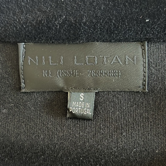 Black velvet cardigan jacket with beautiful gold colored buttons down a v neck. - Picture 3 of 10